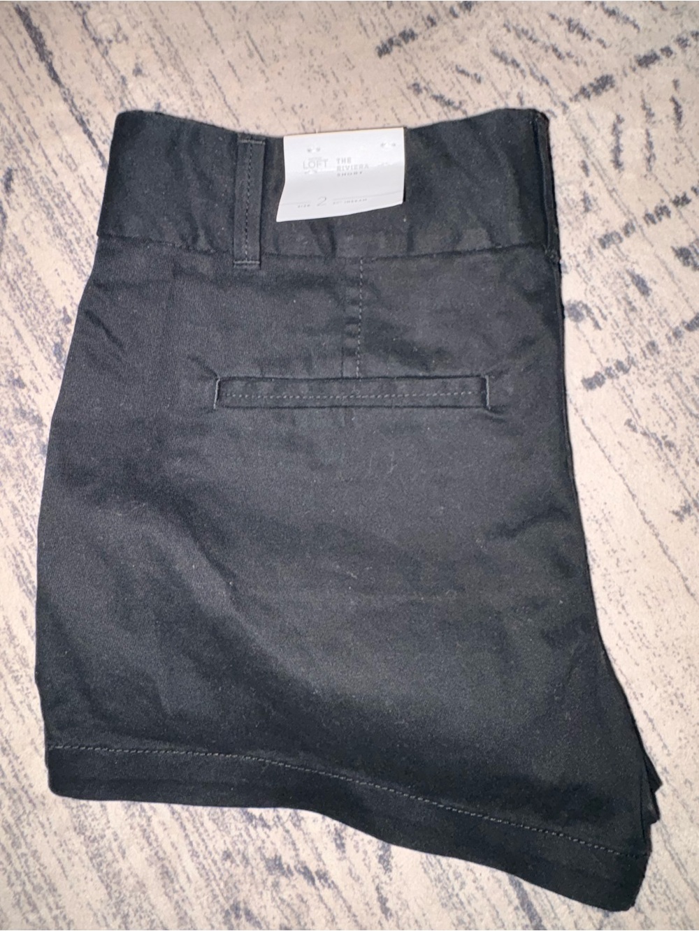 LOFT Black Dress Shorts with Clean Waistband